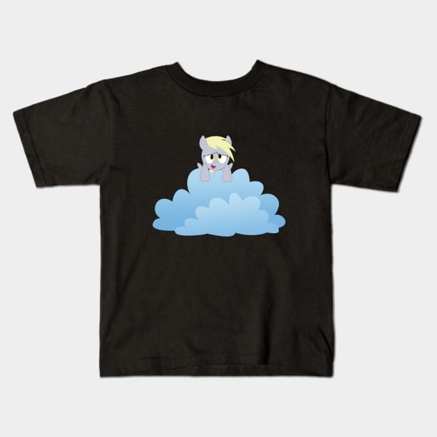 Cloud Derpy Kids T-Shirt by ToxicMario